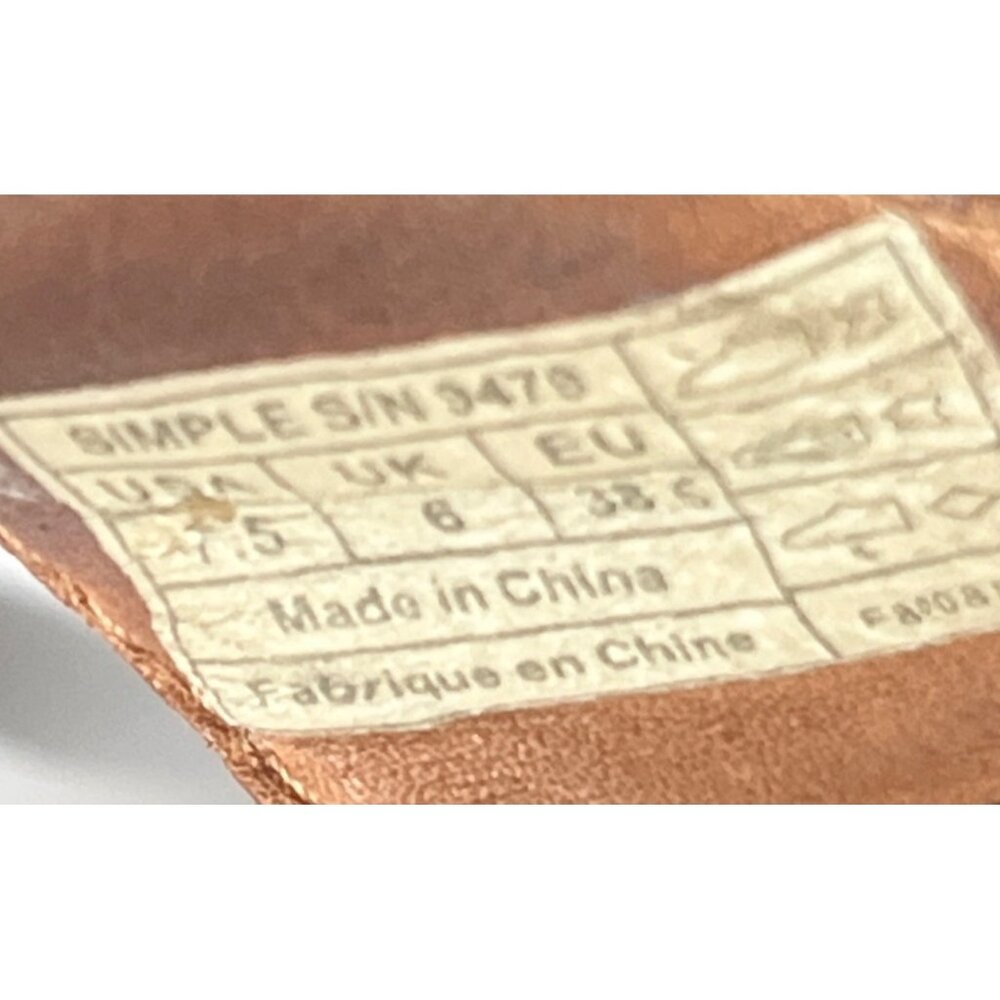 Women's Brown Leather T-Strap Sandals - Picture 3 of 10
